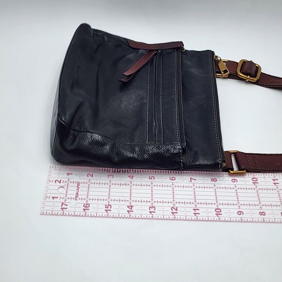 Fossil Vintage Corey Black Leather Crossbody Bag - Picture 8 of 9